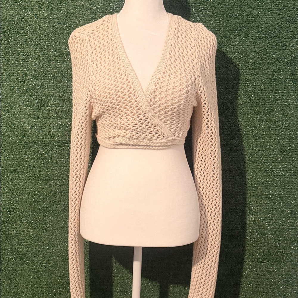 Women's Cream Knit Sweater